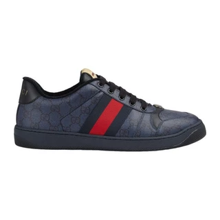 G ucci 2024 novos sapatos masculinos azul marinho clássico TELA sob esportes casuais NFHE