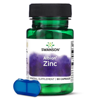 Zinco Quelato 30mg Swanson 90 Cápsulas + Porta Cápsulas