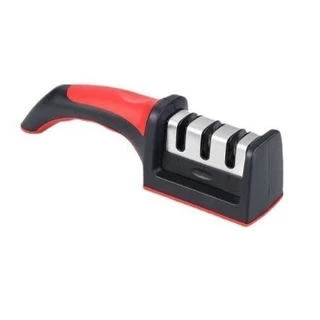 Amolador Afiador De Facas Em Aço Inox Profissional Com 3 Afiadores Profissional 21.5x5,8x5,1 CM . em Oferta na Shopee