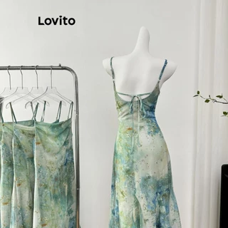 Lovito Vestido casual Ditsy com flores florais para mulheres LNE72484