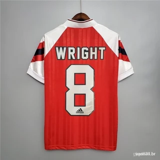 92-93 Arsenal T-shirt personalizado de alta qualidade Casa Retro Football Jersey WRIGHT 8H4W