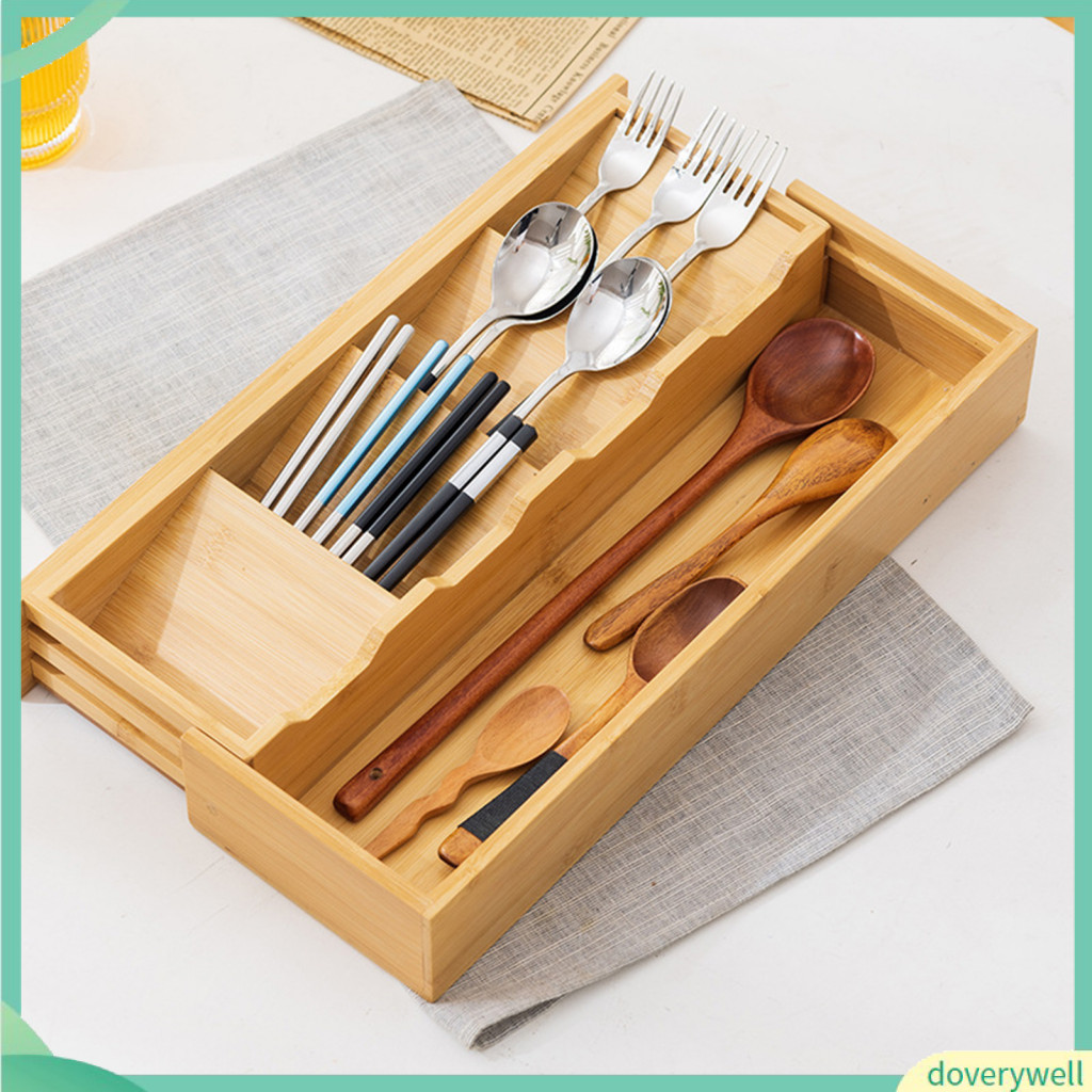 Drawer Cutlery Separator Storage Box Expandable Organizer with ...
