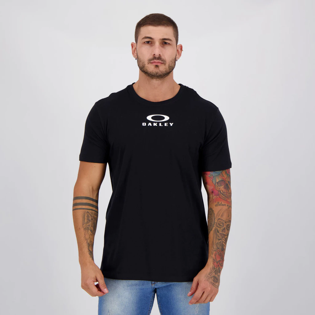 Camiseta Oakley Bark New I Preta