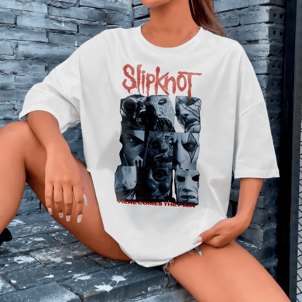 OverSize Unissex Tshirt Larga Estampa Street SlipKnot | Shopee Brasil