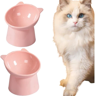 Kit 2 Comedouro Bebedouro Elevado Para Gatos Ergonômico