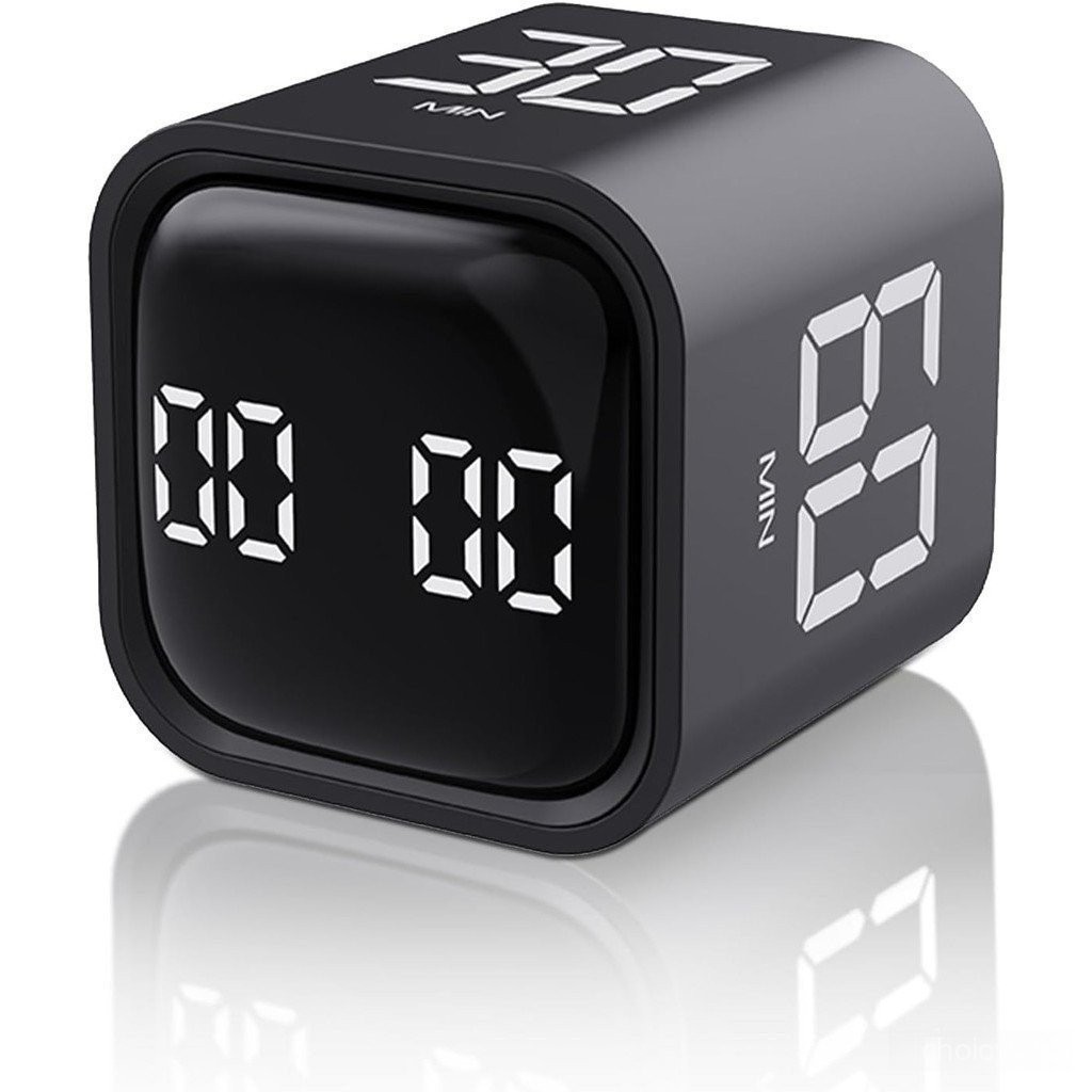 Cronômetro Digital Cube Timer Regulável De Som E Vibração Rotação De Cozinha De Contagem Regressiva Estudo De Trabalho