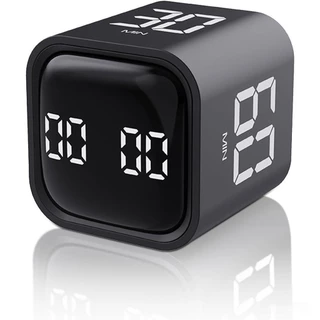 Cronômetro Digital Cube Timer Regulável De Som E Vibração Rotação De Cozinha De Contagem Regressiva Estudo De Trabalho