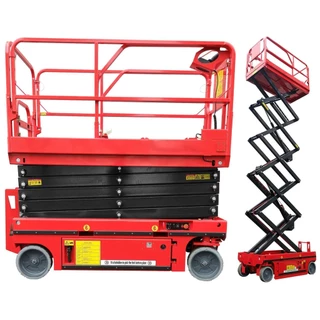 Plataforma Elevatória 12m Tesoura Hidráulica Móvel Autopropulsão 320kg em Oferta na Shopee