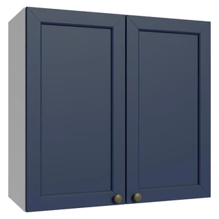 Armário Aéreo 70 cm 2 Portas Branco/Azul Vik Madesa em Oferta na Shopee