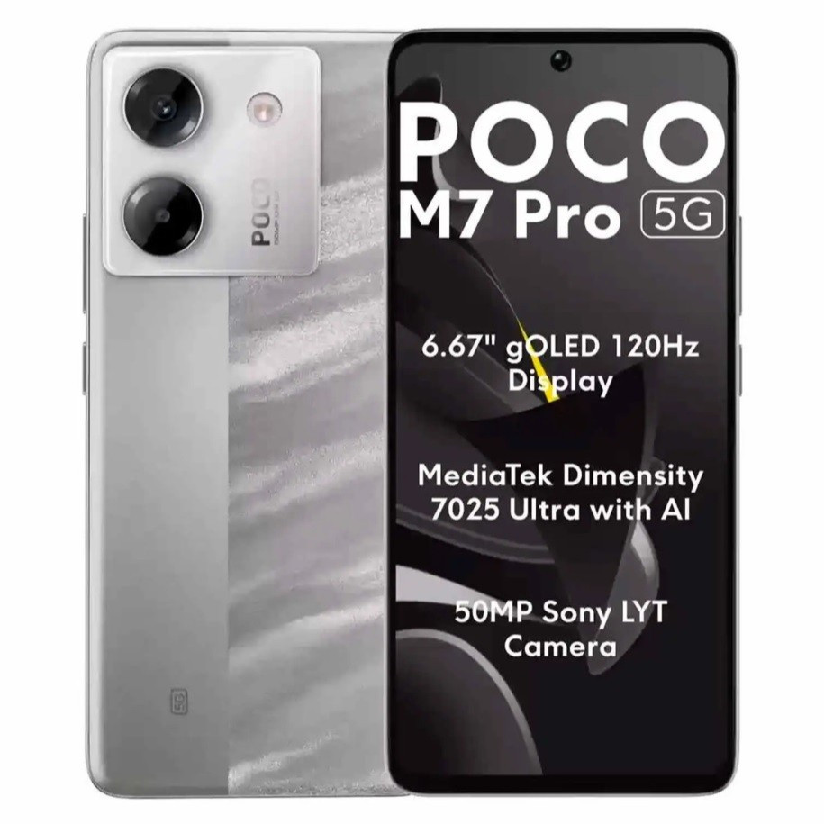 Celular Xiaomi Poco M7 Pro 5G 256GB / 512GB Ram Versão Global (COM