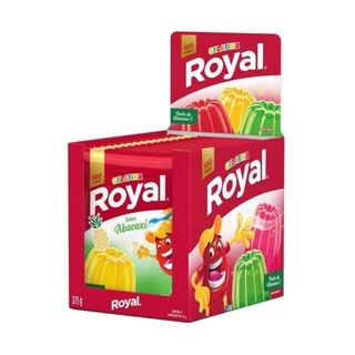 Gelatina em Pó Royal Abacaxi, 25g Display com 15 unidades em Oferta na Shopee