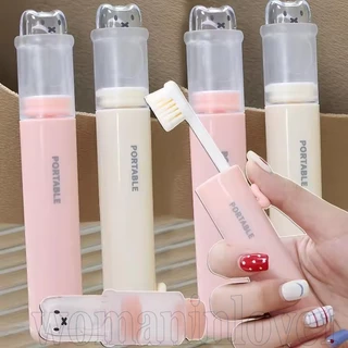 Conjunto Portátil De Escova De Dentes Para Viagem-Espremedor De Pasta De Dente-Caixa De Armazenamento-Estojo Pequena À P em Oferta na Shopee