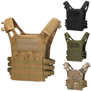 Colete Tático De Nylon Armadura Corporal De Caça Airsoft Acessórios MOLLE Coletes Camuflados