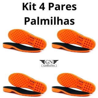 Kit 4 Pares Palmilha Ortopédica Em Gel P.U Anatômica Premium Anti-impacto Confortável Para Várias Horas de Trabalho Envio Imediato