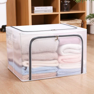 Caixa Organizadora em Nylon Multiuso P/ Armário Guarda-Roupa Cobertas Roupas Anti Poeira Umidade em Oferta na Shopee