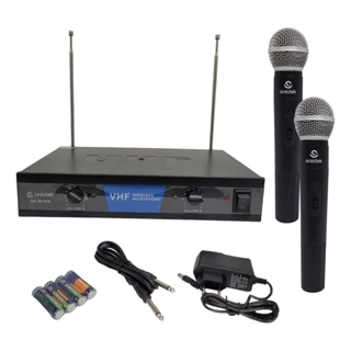 Microfone Duplo Profissional Sem Fio Onistek ON-MC808