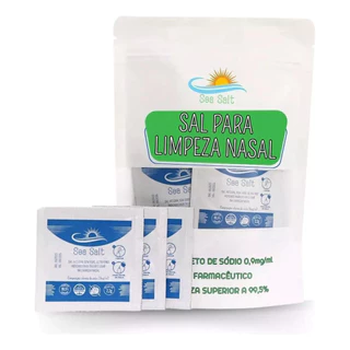 Soro Fisiologico Em Pó Nasal, Lavagem Nariz Kit C/60 Sachês