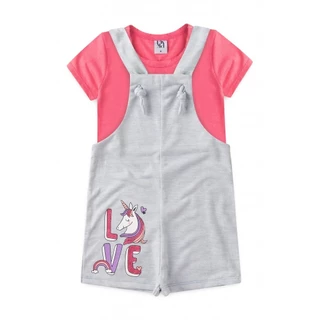 Salopete Infantil Feminina Amor De Unicórnio