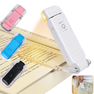 USB Mini-Luz De Clip De Proteção Dos Olhos Livro Dobrável LED Três Cores Brilho Ajustável Leitura De Portátil Para Crianças Noite