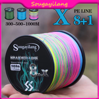Sougayilang Linha De Pesca 9 Fios Trançada 300M PE Super Tali De Pancing