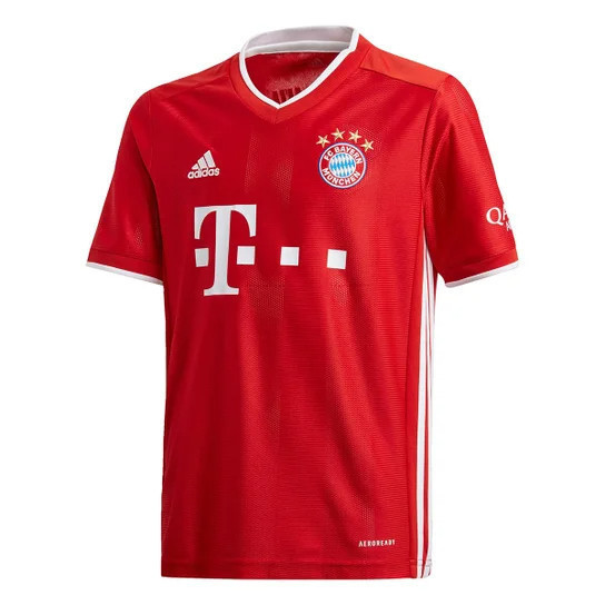 Camisa Bayern de Munique Tradicional 20/21 Versão Torcedor - Vermelho+Branco