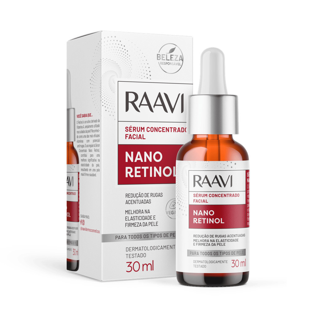 Imagem do produto Sérum Concentrado Facial Nano Retinol 30ml Raavi