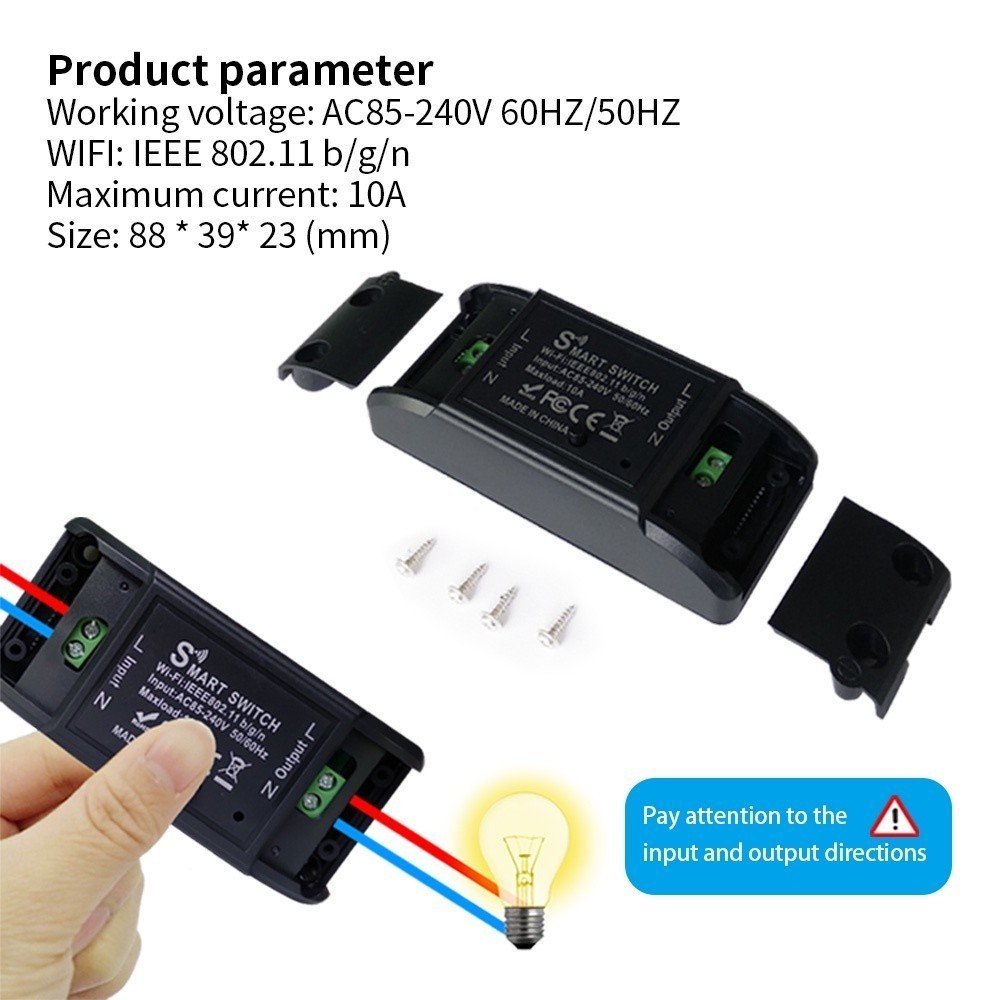 Interruptor Inteligente WiFi Smart switch Suporte eWeLink APP  Home Controle De Voz 2pcs