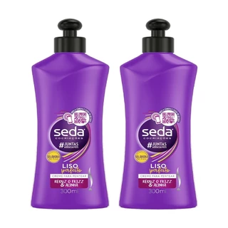 Kit 2 Und Creme Pentear Seda Liso Perfeito 300ml em Oferta na Shopee