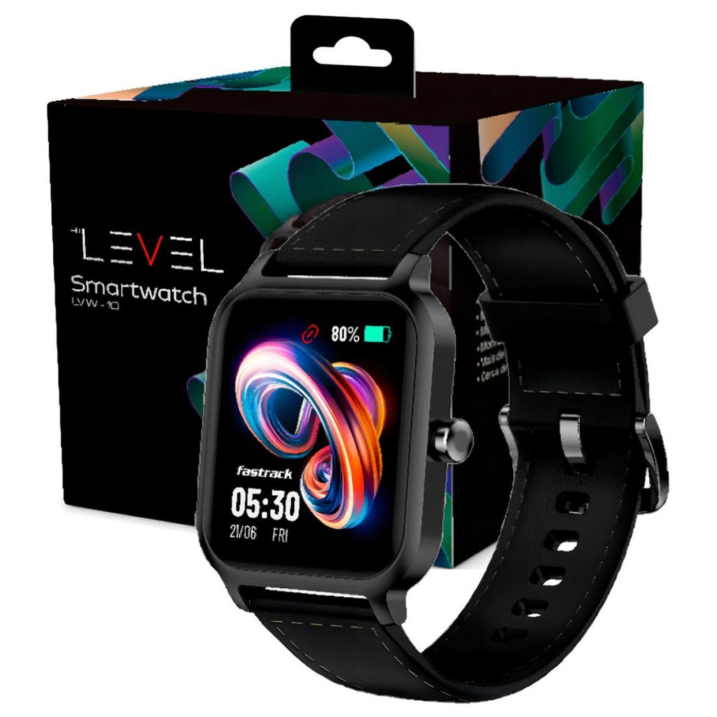 Relogio Smartwatch Level Lvw 10 Tela 1.83 Preto Couro Shopee Brasil