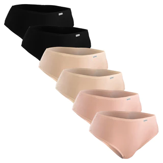 Kit Com 6 Calcinhas em Algodão Feminina Conforto Delrio