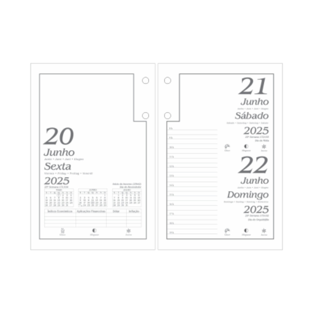 Refil Calendário de Mesa 2025 Redoma R501 | Shopee Brasil