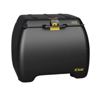 Caixa Baú Motoboy Delivery Preto 100L | iCbras