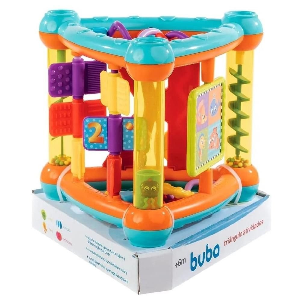 Brinquedo Para Bebe Triangulo De Atividades +6 Meses Buba | Shopee Brasil