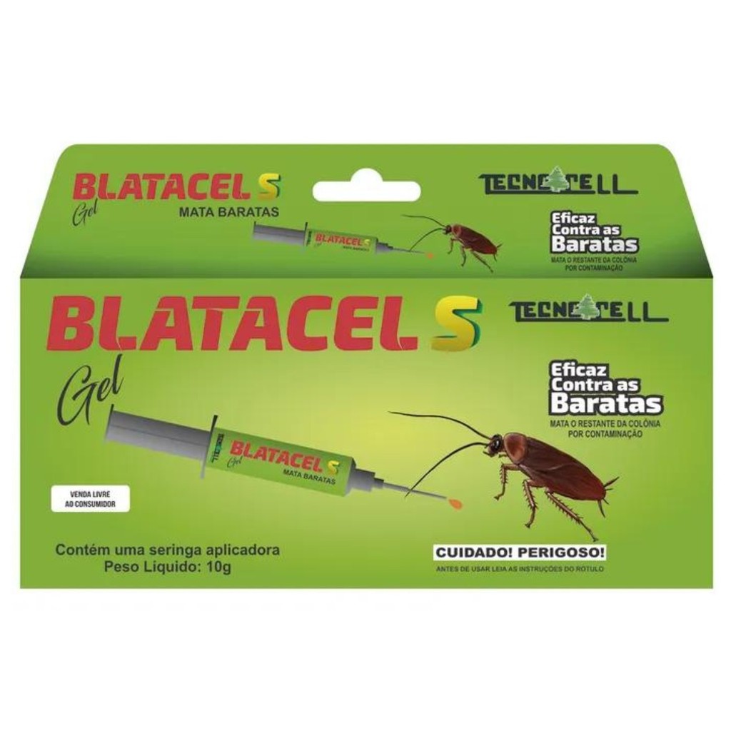 BlatacelS Gel 10g, Veneno para Barata Mata Baratas Caseiras Domestica ...