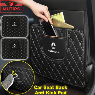 Renault Assento De Carro Traseiro Almofada Anti Chute Capa Protetora De Couro PU Tapete À Prova D'água De Desenho Animado Para Kwid Duster Oroch Kardian Megane 2 Sandero ZOE Clio Fluence Logan Captur Scenic Kiger