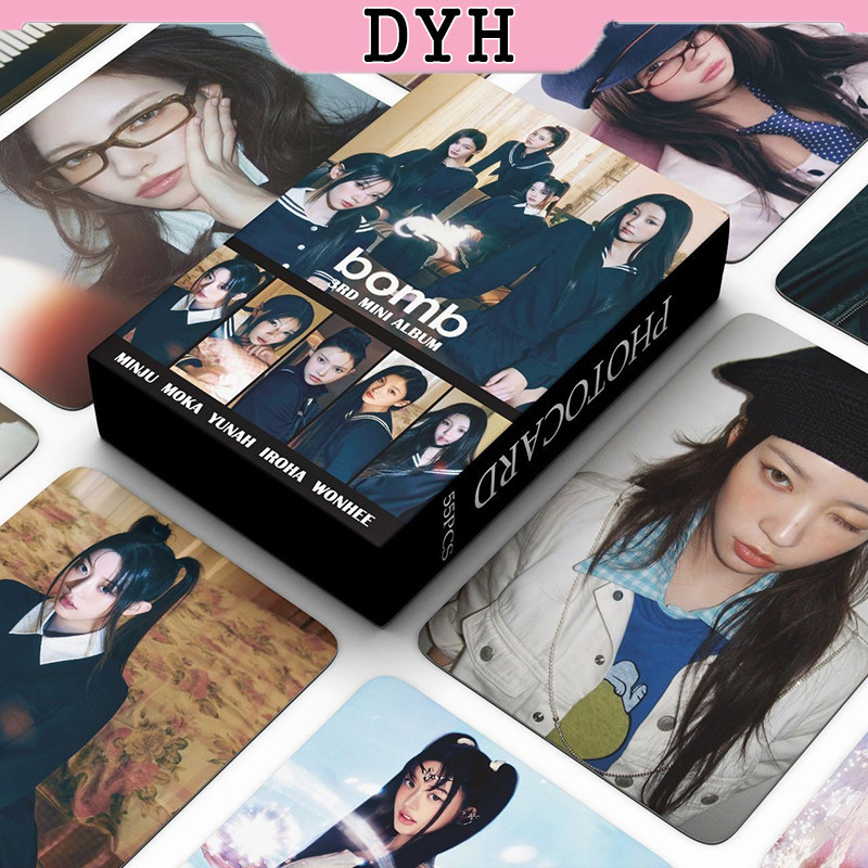 55pcs/box ILLIT Photocards Bomba Álbum KPOP LOMO Cartão De Coleção ...