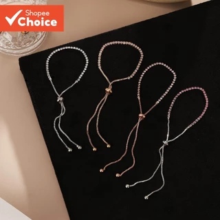 Conjunto De Pulseira Colorida De Zircônia Cúbica Para Mulheres , Presente Ajustável De Joias Festa De Casamento