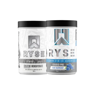 Kit Pré Treino 393g + Creatina Monohidratada 300g Ryse Supps em Oferta na Shopee