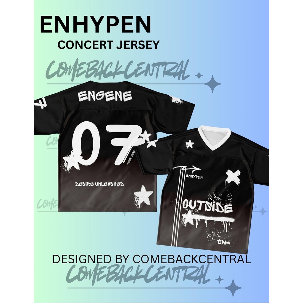 Camisa De Concerto OUTSIDE ENHYPEN Kpop Engene Desire Unleashed