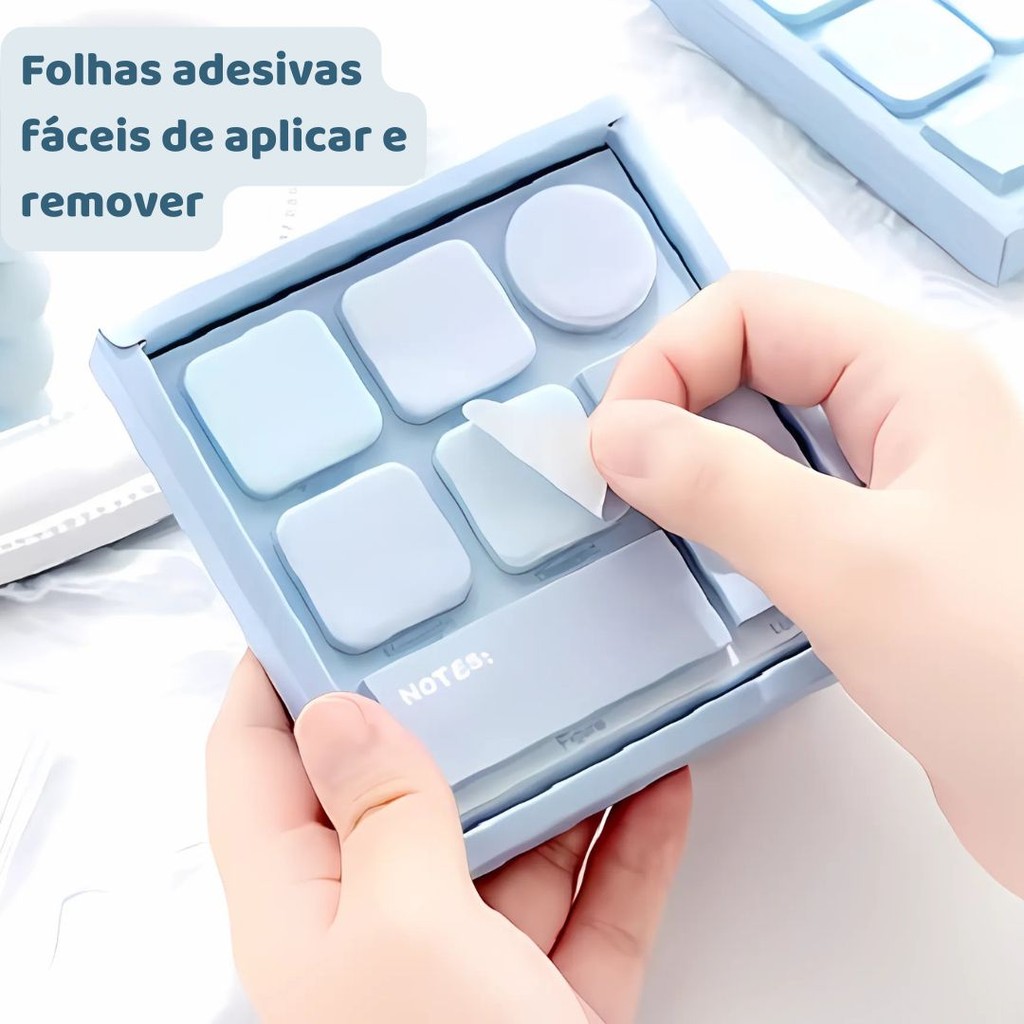 POST-IT PEQUENO COLORIDO 210 FOLHAS | Shopee Brasil