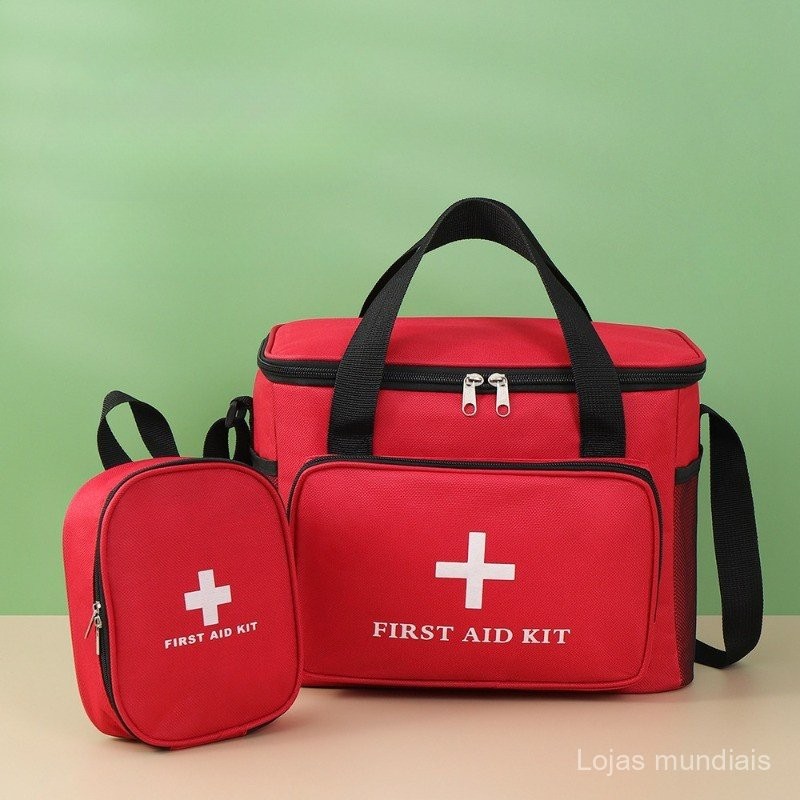 Kit de Primeiros Socorros Portátil para Casa e Viagem ao Ar Livre Bolsa ...