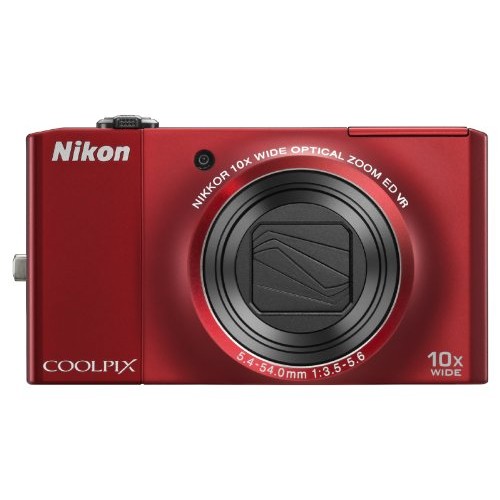 USED]Do Japão [Usado] Câmera Digital Nikon COOLPIX S8000 Vermelho