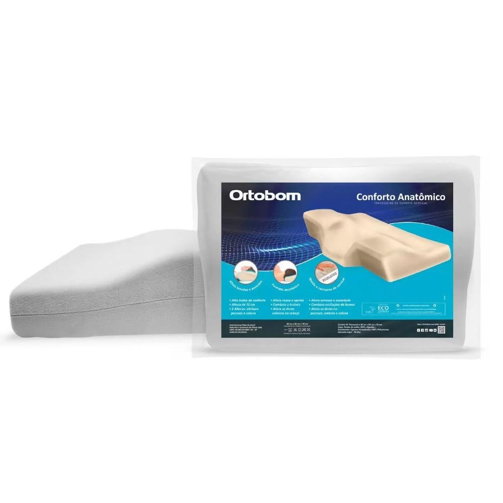 Travesseiro Anatômico Ortobom Nasa Cervical – 58x38x12