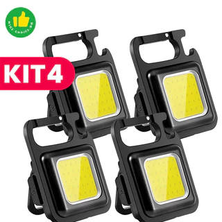 Mini Lanterna Led Potente Recarregável Usb Portátil Bolso Cor da lanterna Preto Cor da luz Branco