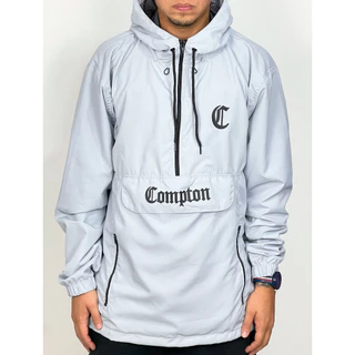 Jaqueta Corta Cento Compton Vira Bag Logo Refletivo - Cinza