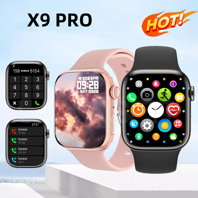 Relógio smartwatch original x9 pro série 45mm gps nfc monitor de pressão arterial são paulo estoque disponível para envio imediato