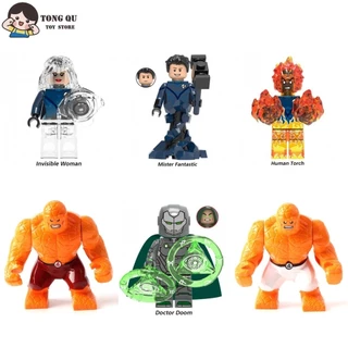 Super-Heróis Minifiguras Fantásticas Quatro Bonecos De Construção Modelos Colecionáveis Brinquedos De Aniversário