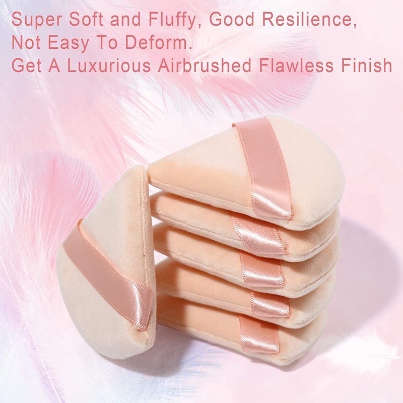 3PCS Triangle Powder Puffs Face Cosmetic Puff Maquiagem Em Pó