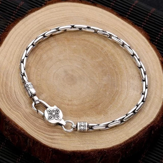 Pulseira de Cânhamo Mantra Vajra de Seis Caractéres da Tendência Nacional Acessórios de Moda Estilo Étnico Retro Masculino