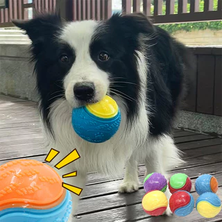Bola de Treinamento de Voz Resistente à Mordida de Dentes Molar para Cães de Estimação